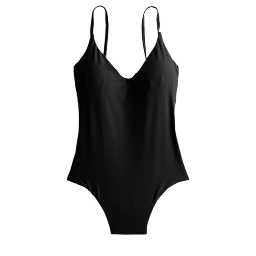 J. Crew Rounded V-neck One-piece Swimsuit